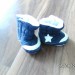 neue, dunkelblaue Winterboots